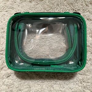 Calpak Green Clear Cosmetic Bag